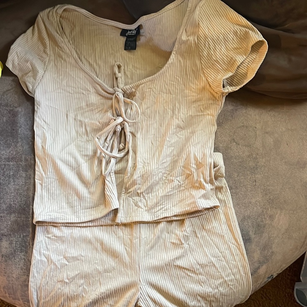 2 piece biker shorts set